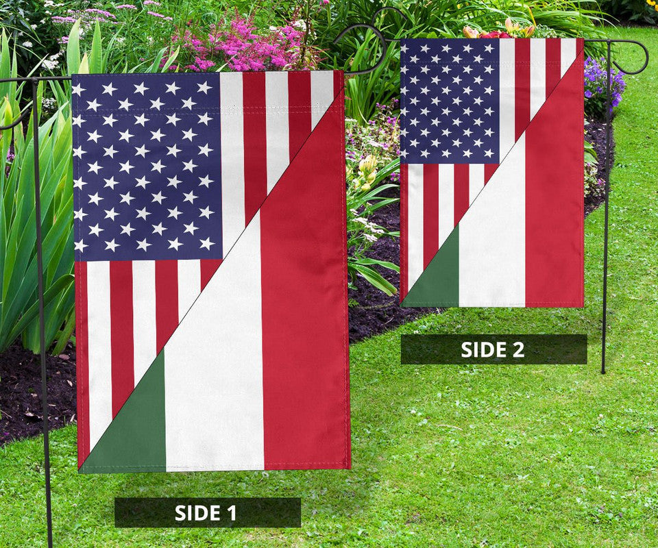 US Flag with Hungary Flag RLT8 - Wonder Print Shop