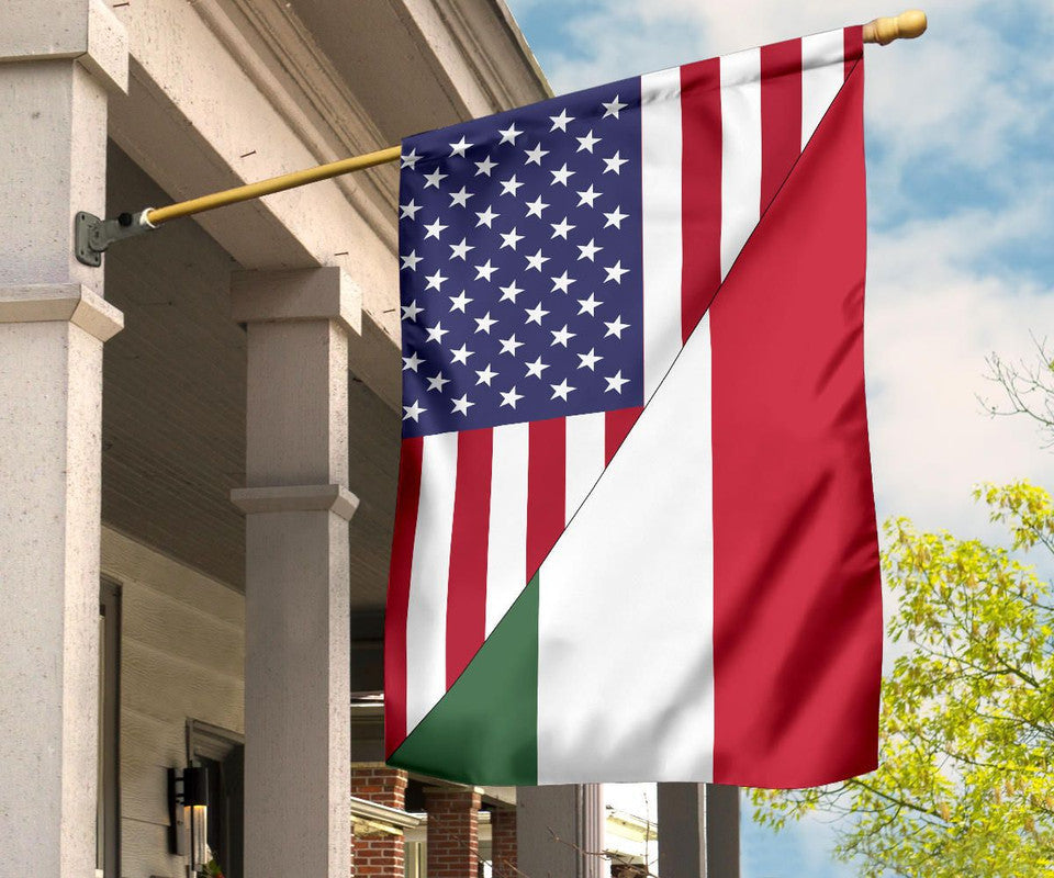 US Flag with Hungary Flag RLT8 - Wonder Print Shop