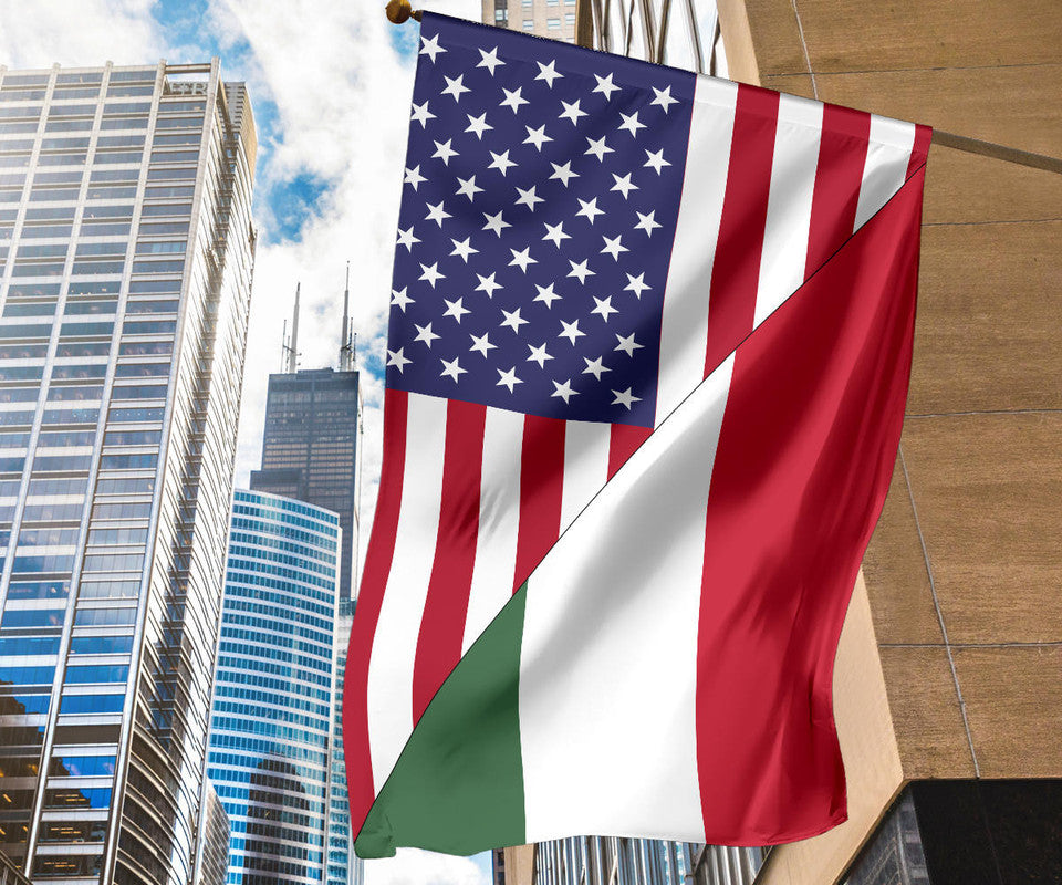 US Flag with Hungary Flag RLT8 - Wonder Print Shop