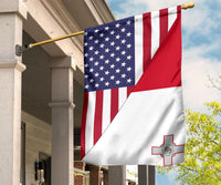 US Flag with Malta Flag RLT12 - Wonder Print Shop