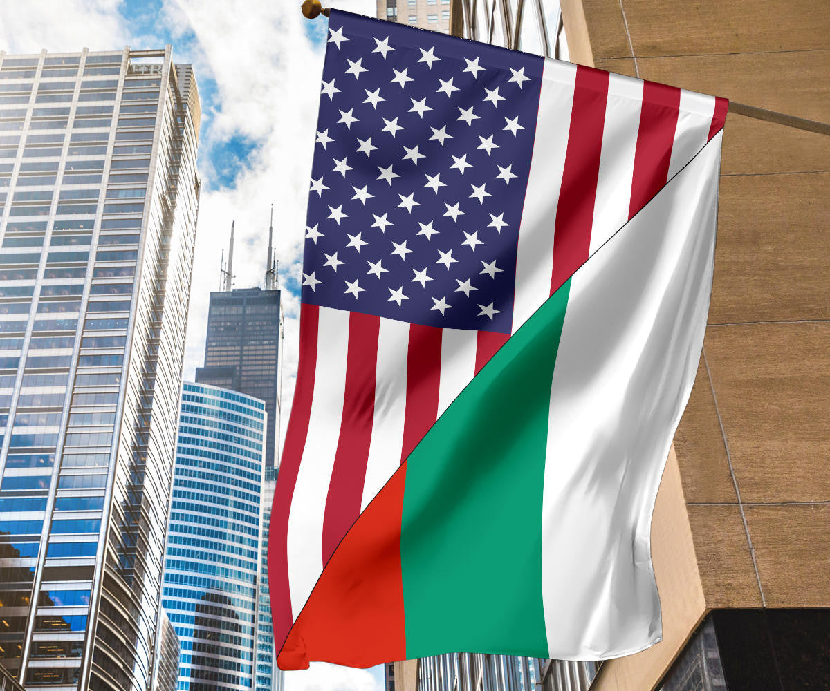 US Flag with Bulgaria Flag RLT7 - Wonder Print Shop
