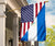 Us Flag With Nicaragua Flag RLT8 - Wonder Print Shop