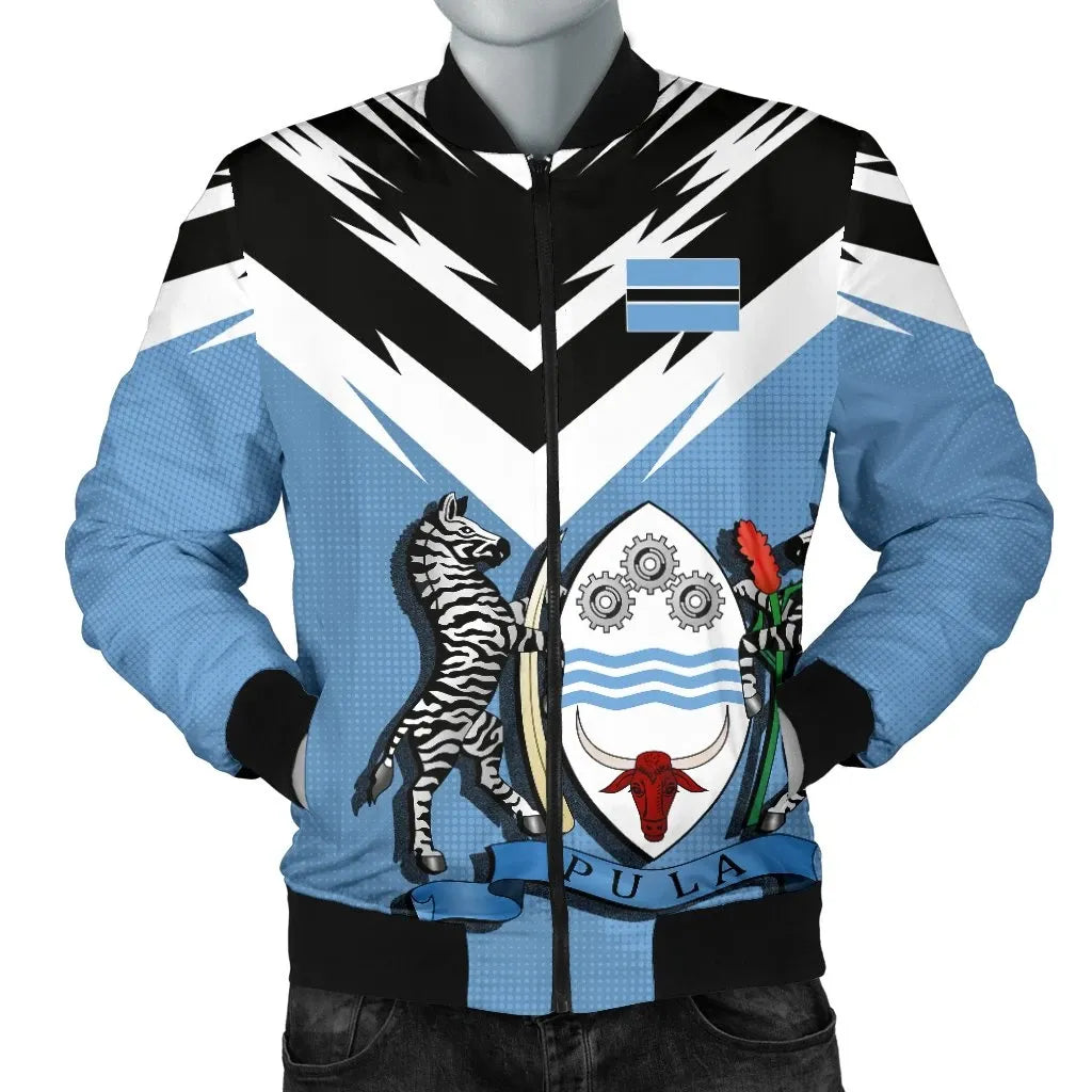 Botswana New Release Men's Bomber Jacket RLT6 - Wonder Print Shop