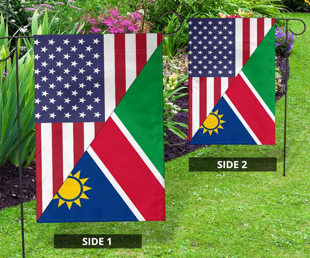 US Flag with Namibia Flag RLT7 - Wonder Print Shop