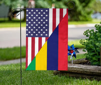 US Flag with Mauritius Flag RLT13 - Wonder Print Shop