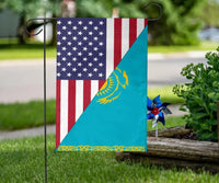 US Flag with Kazakhstan Flag RLT8 - Wonder Print Shop
