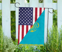 US Flag with Kazakhstan Flag RLT8 - Wonder Print Shop