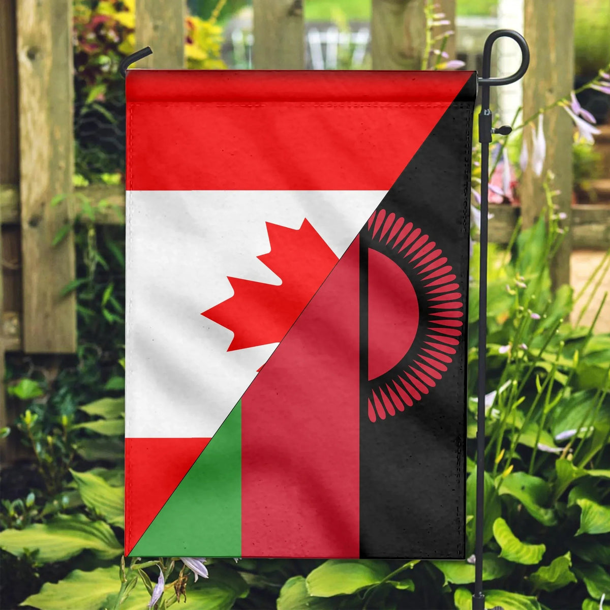 Canada Flag With Malawi Flag RLT6 - Wonder Print Shop