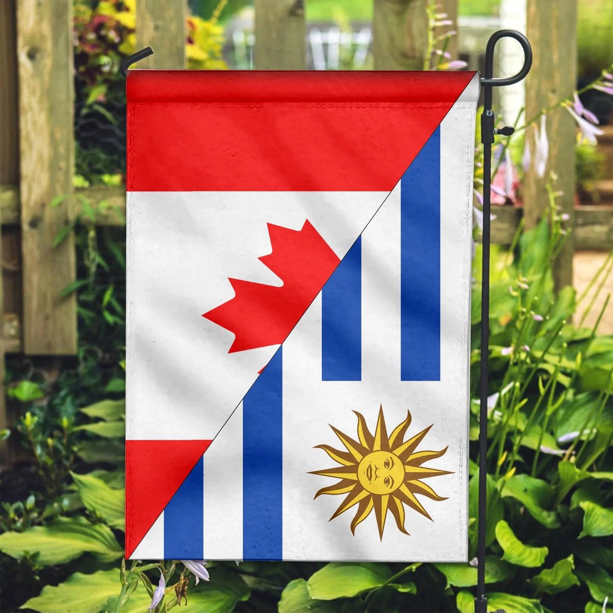 Canada Flag With Uruguay Flag RLT6 - Wonder Print Shop