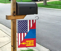 US Flag with Mongolia Flag RLT13 - Wonder Print Shop