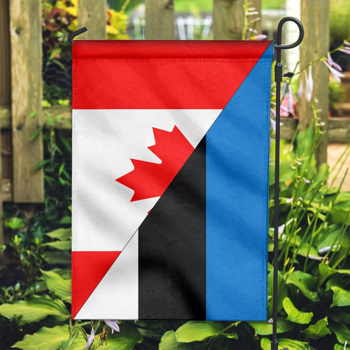 Canada Flag With Estonia Flag RLT12 - Wonder Print Shop