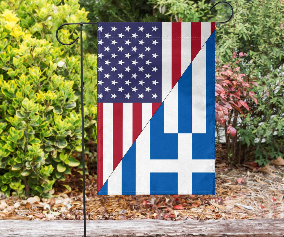 US Flag with Greece Flag RLT12 - Wonder Print Shop