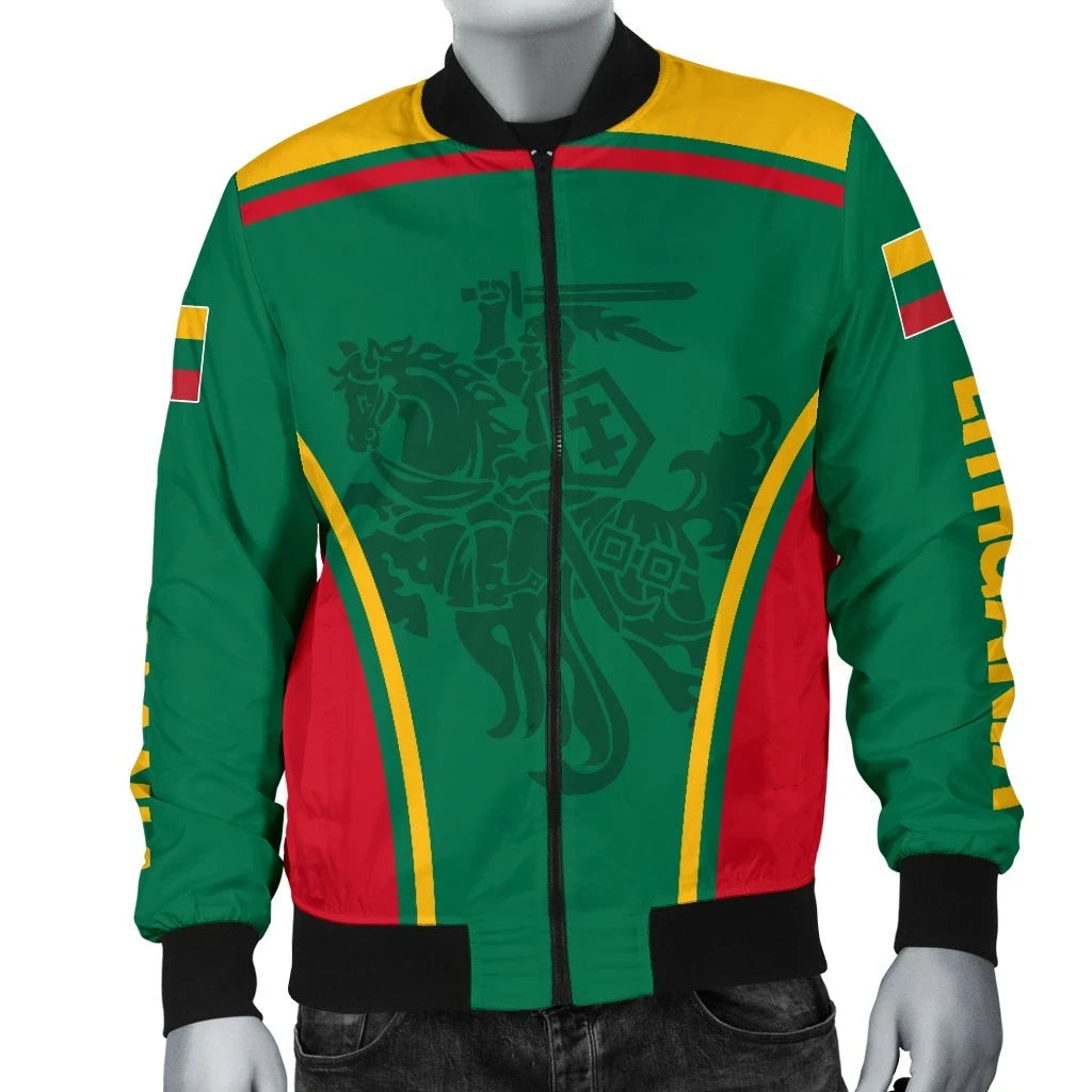 Lithuania Bomber Jacket Active Warrior RLT6 - Wonder Print Shop
