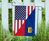 US Flag with Liechtenstein Flag RLT6 - Wonder Print Shop