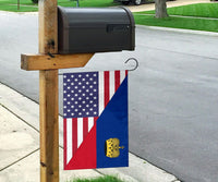 US Flag with Liechtenstein Flag RLT6 - Wonder Print Shop