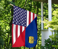 US Flag with Liechtenstein Flag RLT6 - Wonder Print Shop