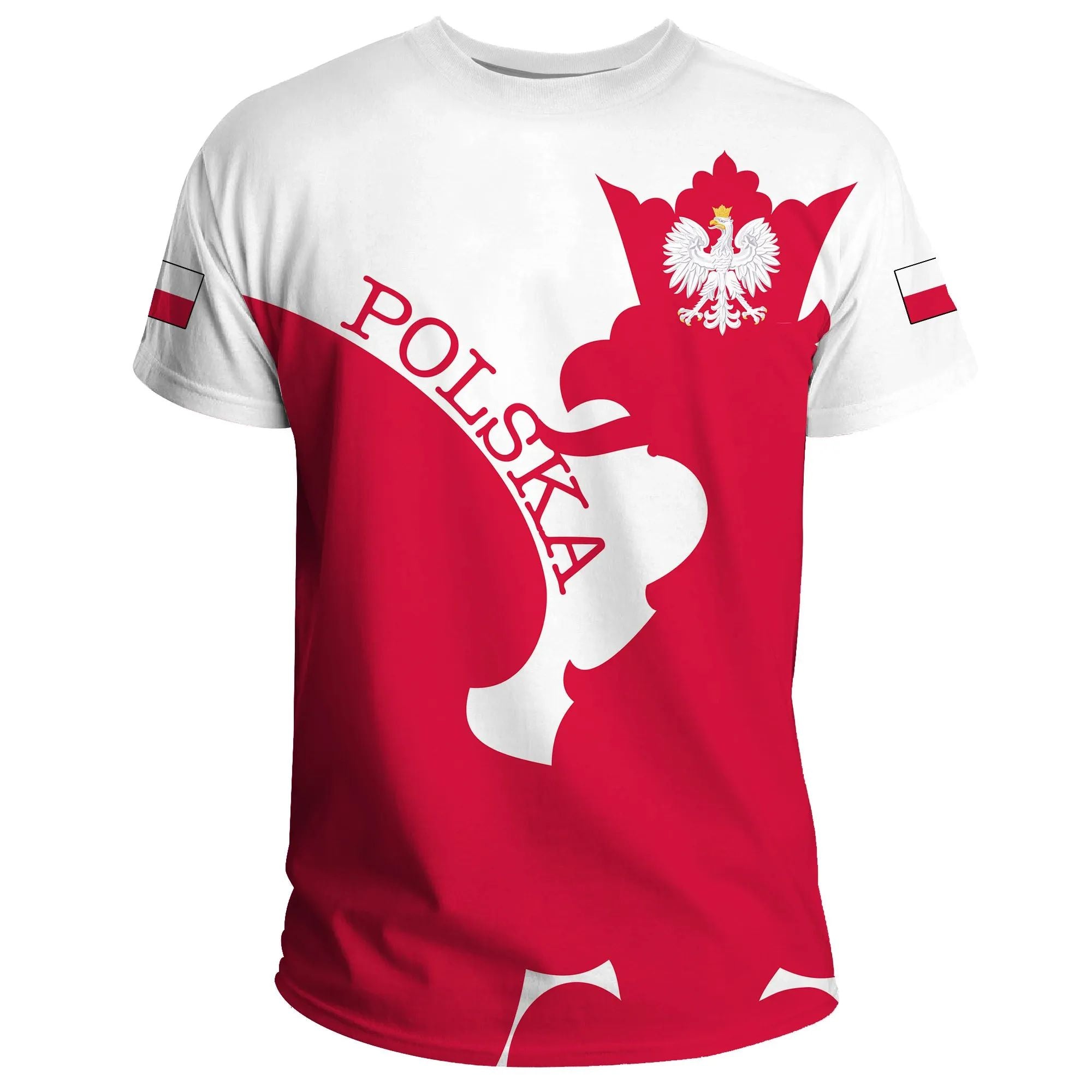Poland T Shirt Flag Jersey RLT7 - Wonder Print Shop