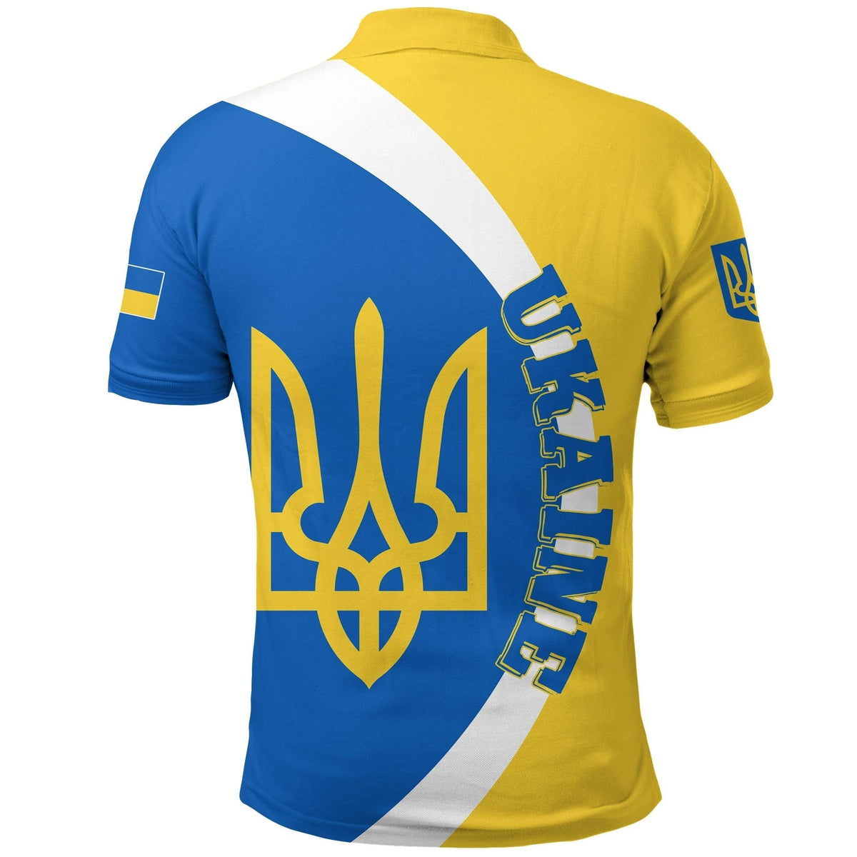 Ukraine Polo Shirt Half Cirlce RLT7 - Wonder Print Shop