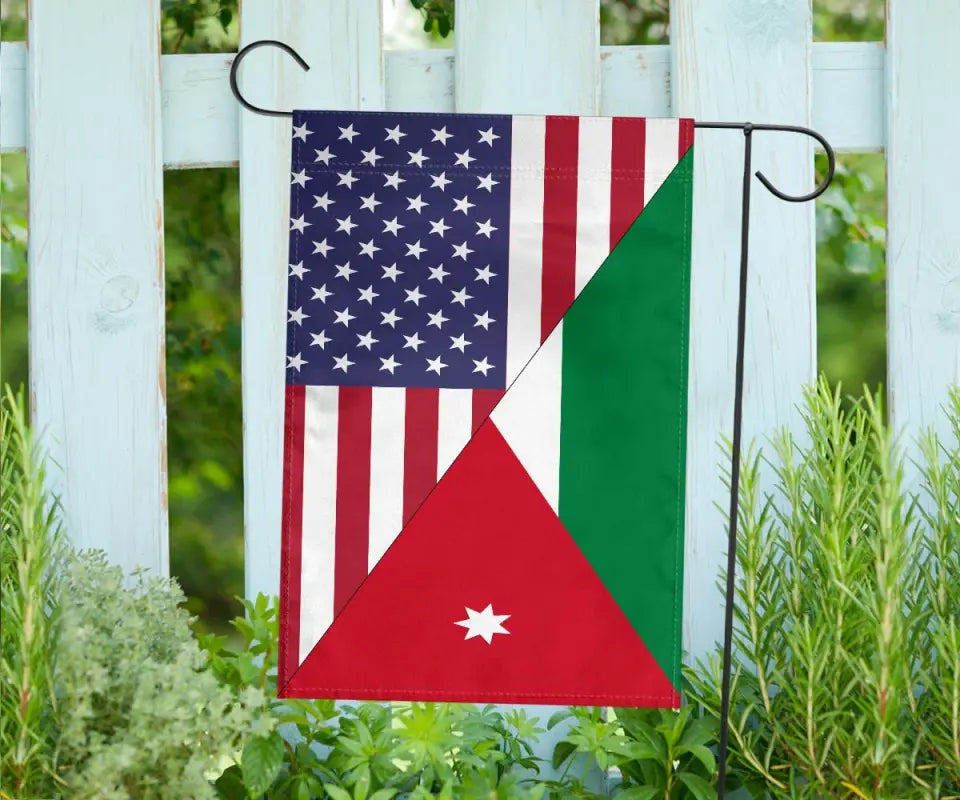 US Flag with Jordan Flag RLT8 - Wonder Print Shop