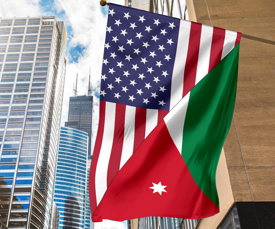 US Flag with Jordan Flag RLT8 - Wonder Print Shop