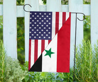 US Flag with Syria Flag RLT6 - Wonder Print Shop