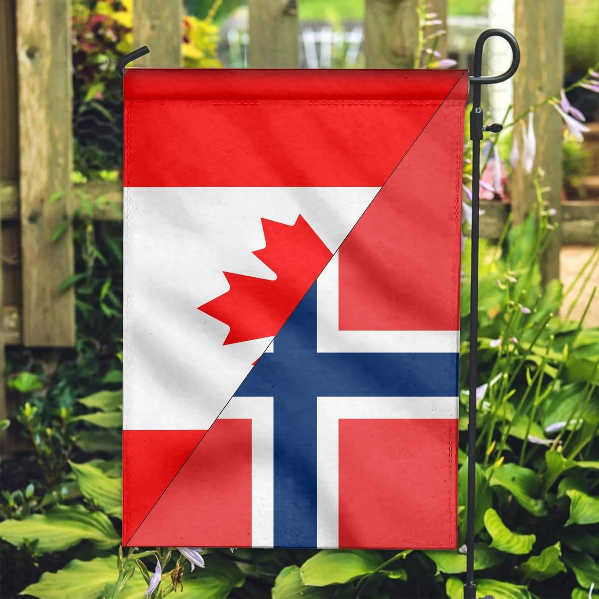 Canada Flag With Norway Flag RLT7 - Wonder Print Shop