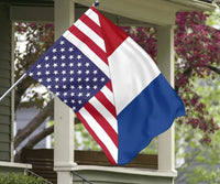Us Flag With Netherlands Flag RLT7 - Wonder Print Shop