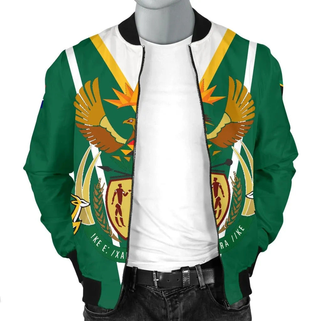 South Africa Mens Bomber Jacket Coat Of Arms RLT8 - Wonder Print Shop
