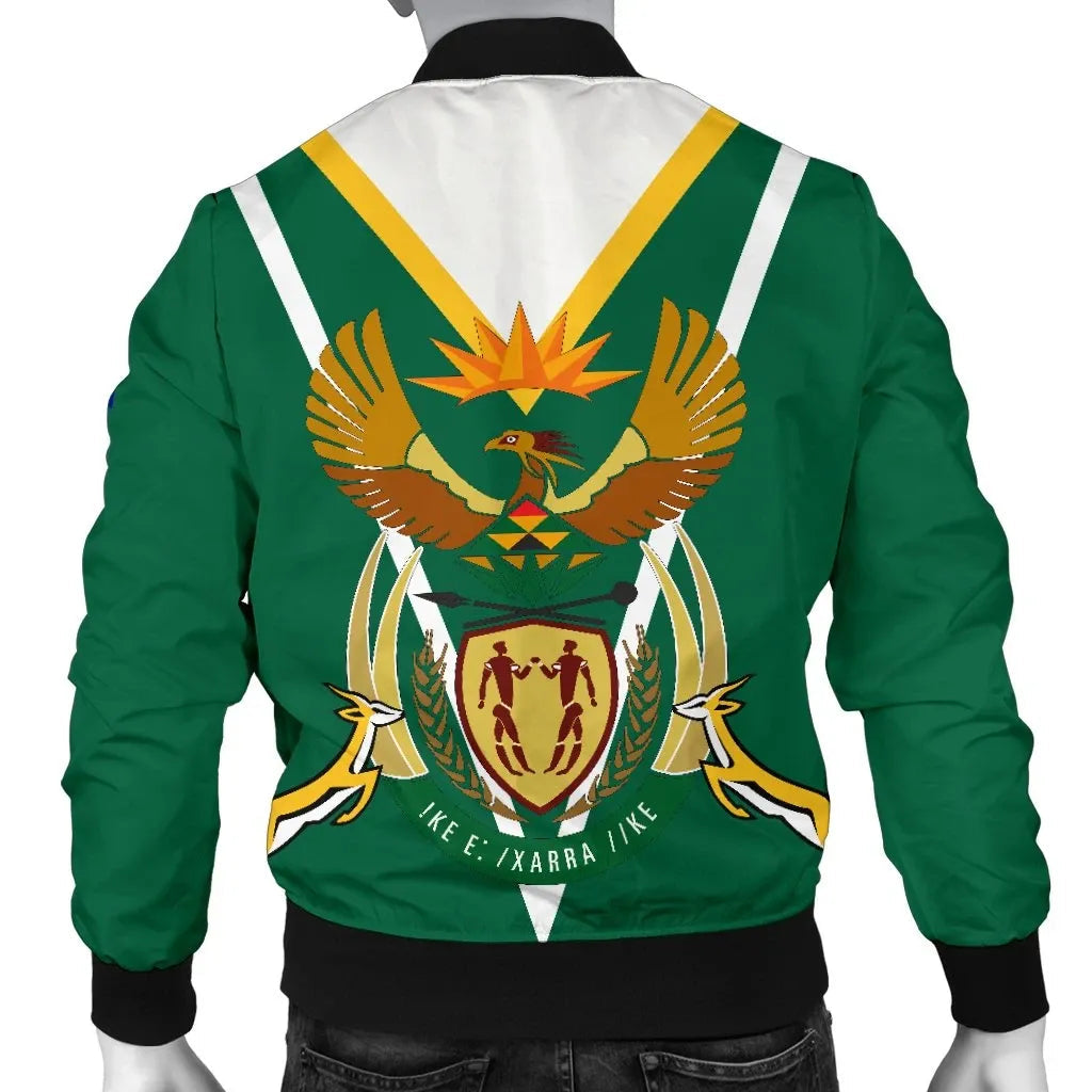 South Africa Mens Bomber Jacket Coat Of Arms RLT8 - Wonder Print Shop