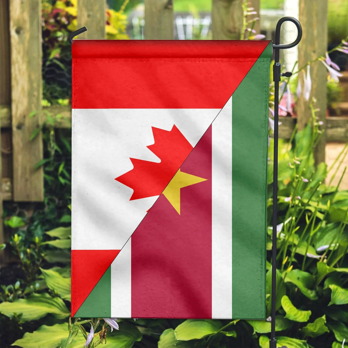 Canada Flag With Suriname Flag RLT7 - Wonder Print Shop