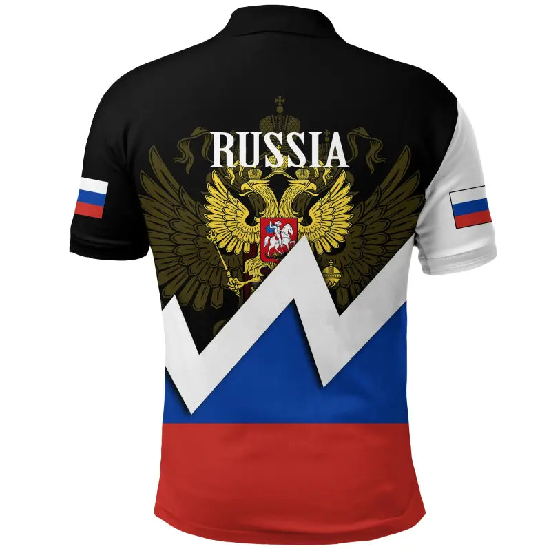 Russia Polo Shirt Original Flag RLT12 - Wonder Print Shop
