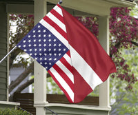 US Flag with Latvia Flag RLT6 - Wonder Print Shop