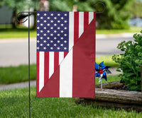 US Flag with Latvia Flag RLT6 - Wonder Print Shop