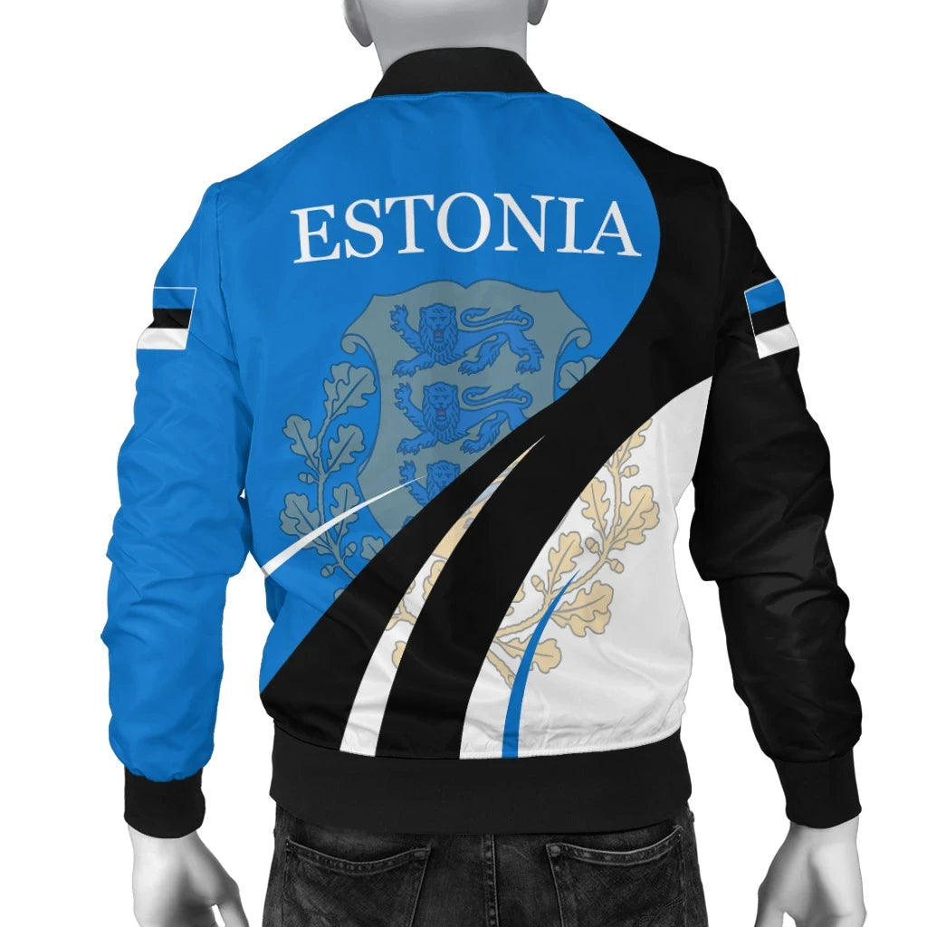 Estonia Bomber Jacket Flag CoA Basic RLT12 - Wonder Print Shop