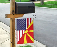 Us Flag With North Macedonia Flag RLT7 - Wonder Print Shop