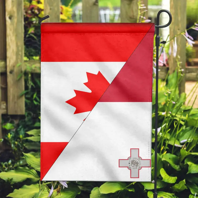 Canada Flag With Malta Flag RLT12 - Wonder Print Shop