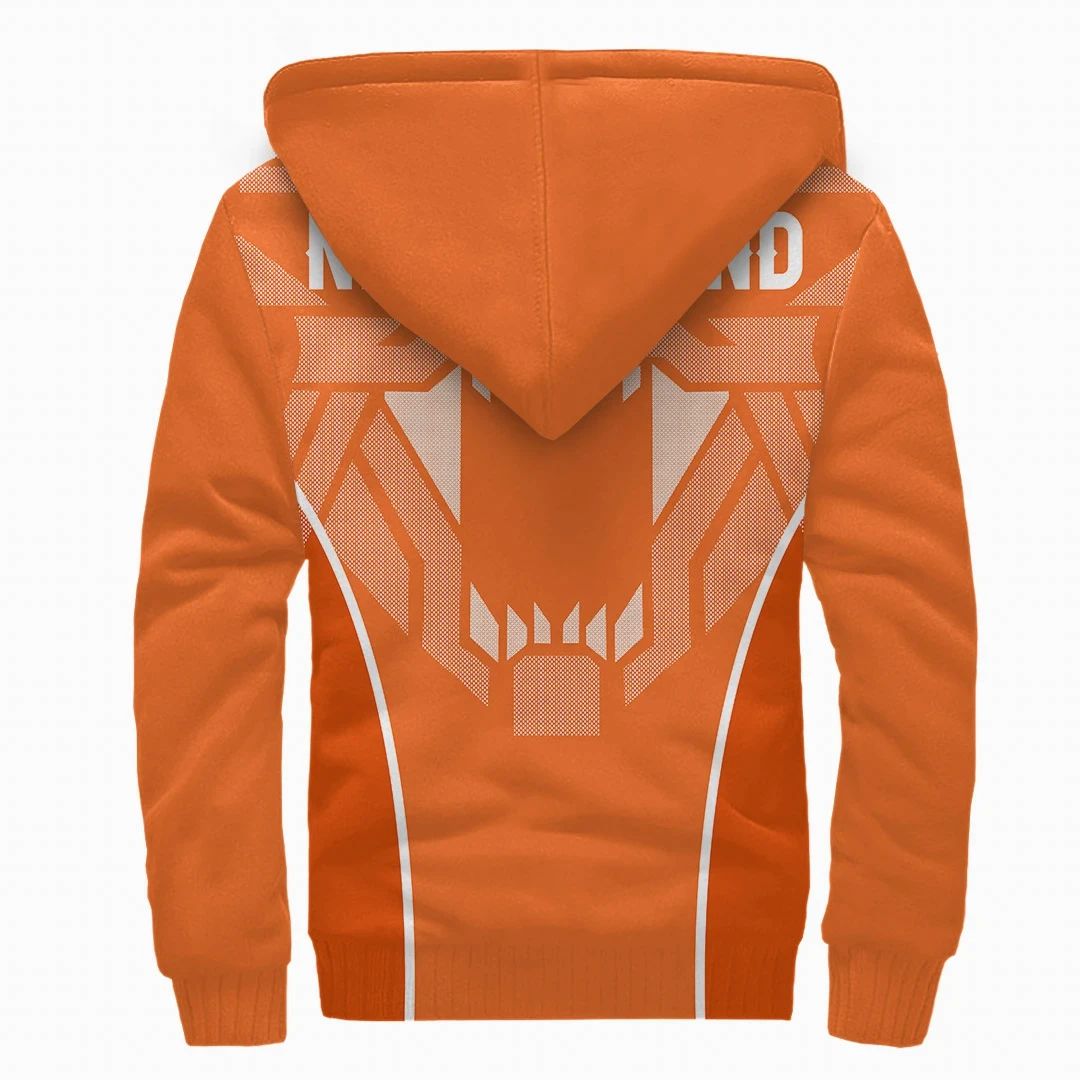 Netherland Sherpa Hoodie Strong Lion RLT7 - Wonder Print Shop