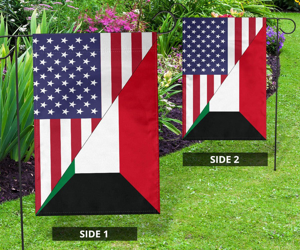 US Flag with Kuwait Flag RLT8 - Wonder Print Shop