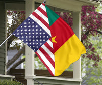 US Flag with Cameroon Flag RLT7 - Wonder Print Shop
