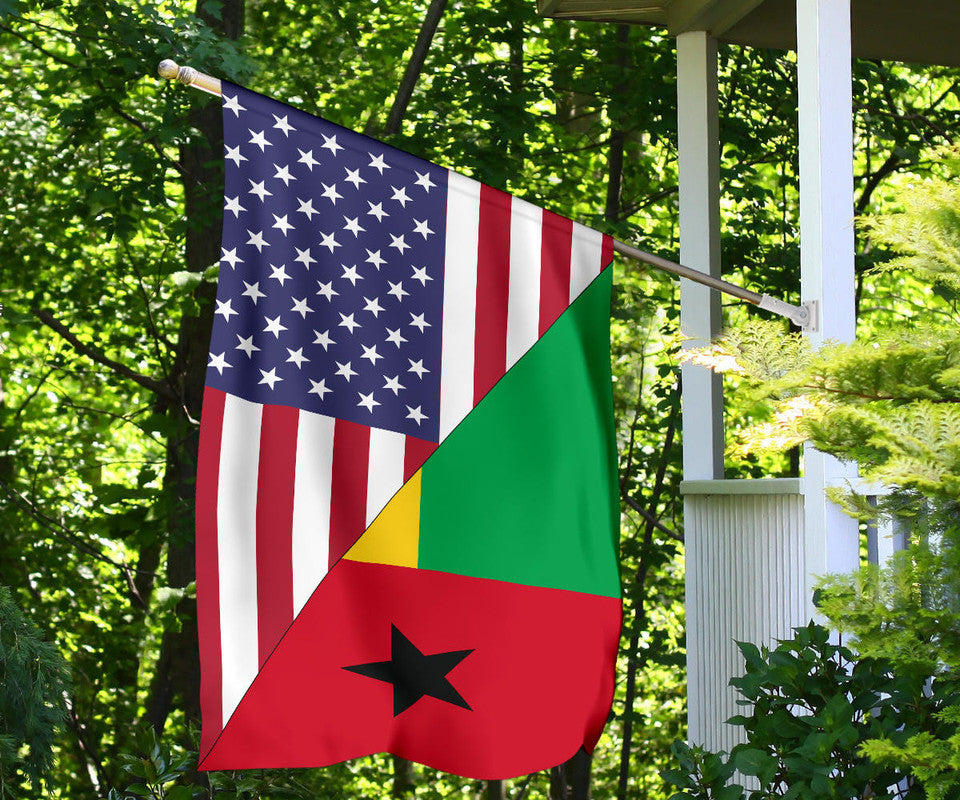 US Flag with GuineaBissau RLT8 - Wonder Print Shop