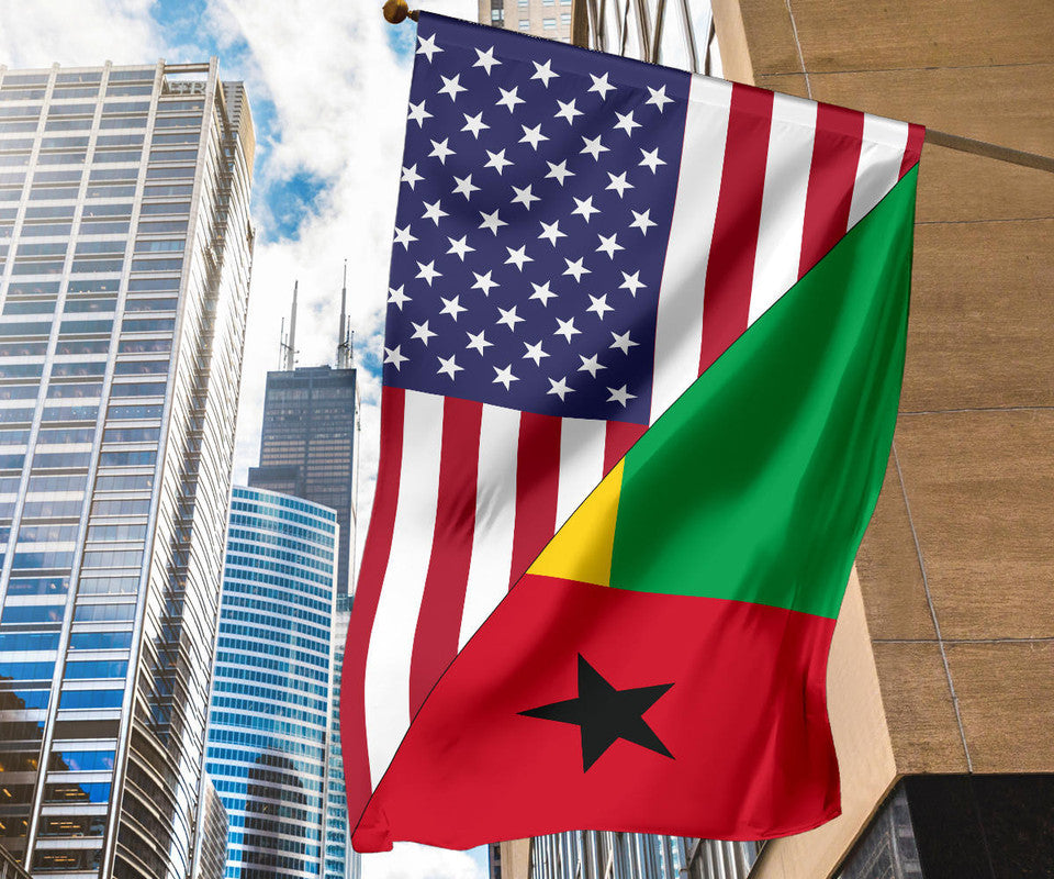 US Flag with GuineaBissau RLT8 - Wonder Print Shop