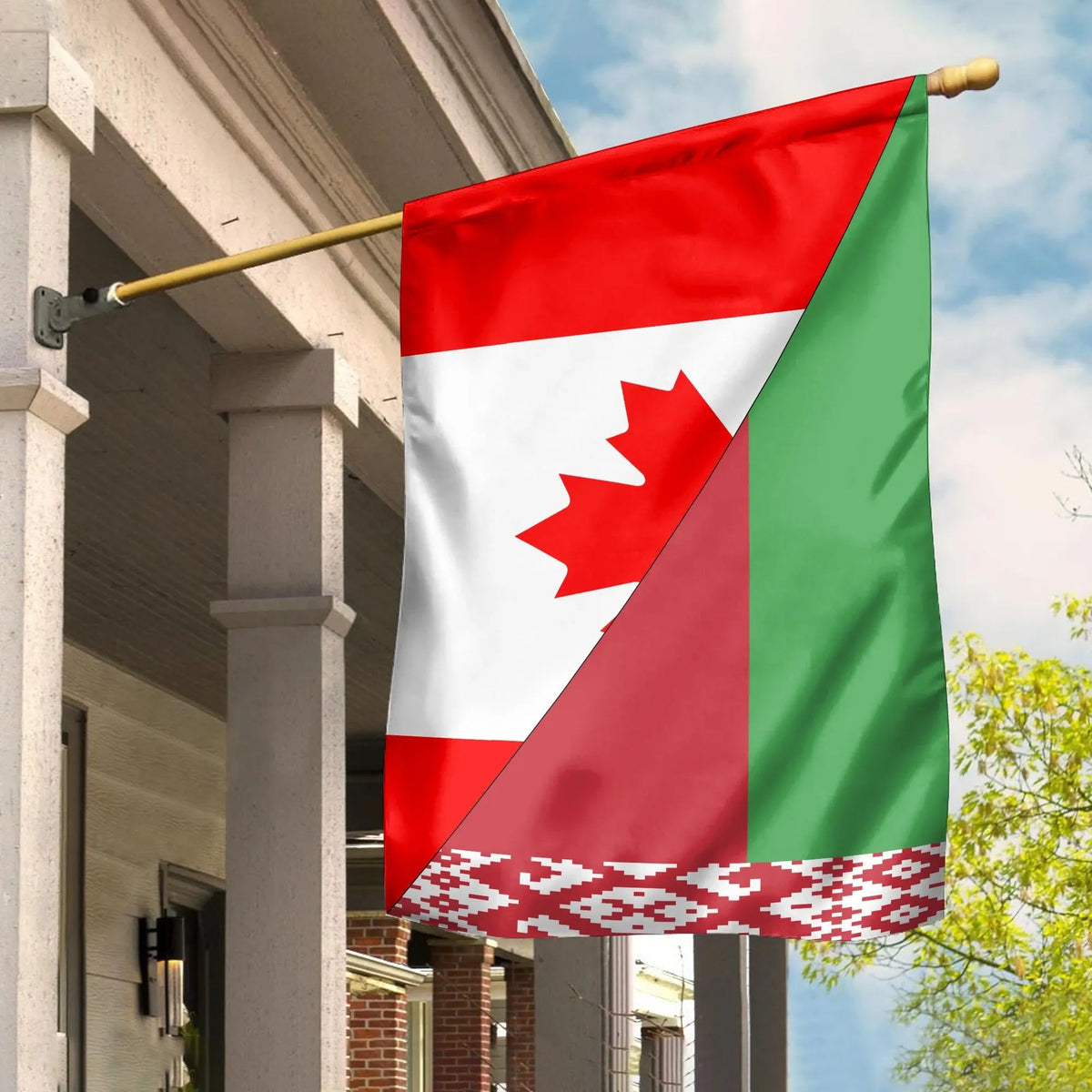 Canada Flag With Belarus Flag RLT6 - Wonder Print Shop