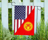 US Flag with Kyrgyzstan Flag RLT8 - Wonder Print Shop