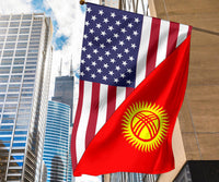 US Flag with Kyrgyzstan Flag RLT8 - Wonder Print Shop