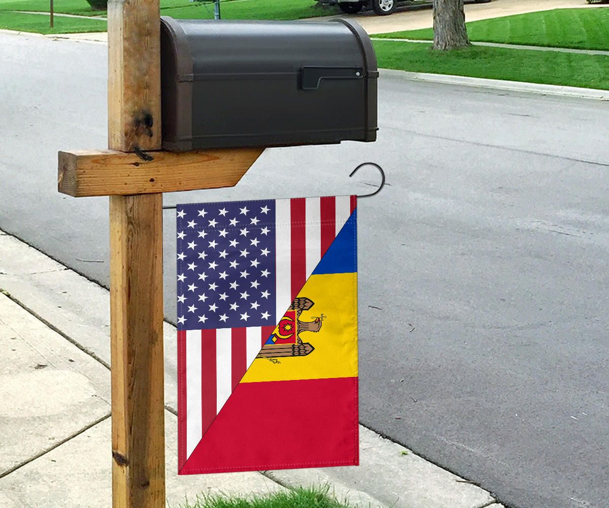 US Flag with Moldova Flag A15 RLT13 - Wonder Print Shop