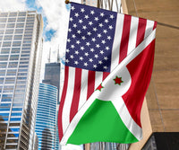 US Flag with Burundi Flag RLT7 - Wonder Print Shop