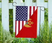 US Flag with Montenegro Flag RLT13 - Wonder Print Shop