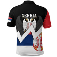 Serbia Polo Shirt Serbia Original Flag Serbian Eagle RLT7 - Wonder Print Shop