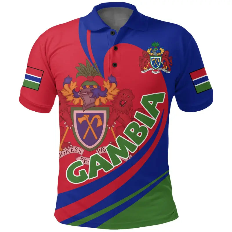 Gambia Polo Shirt Lattar RLT12 - Wonder Print Shop