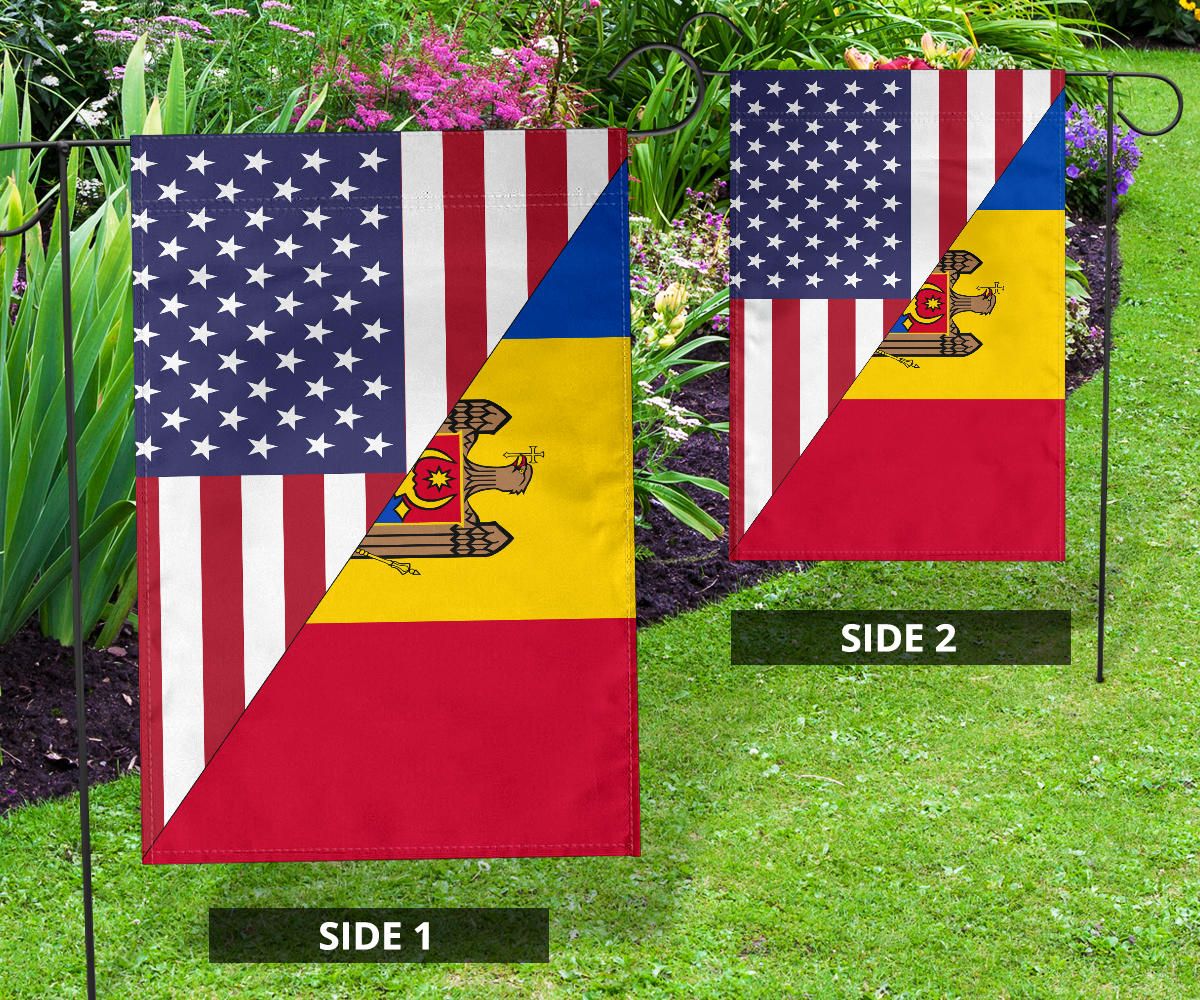 US Flag with Moldova Flag A15 RLT13 - Wonder Print Shop